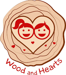 WOOD AND HEARTS logo