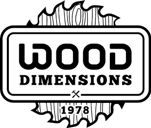 WOOD DIMENSIONS 1978 logo