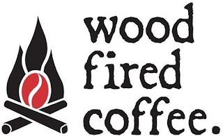 WOOD FIRED COFFEE. logo