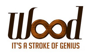 WOOD IT'S A STROKE OF GENIUS logo