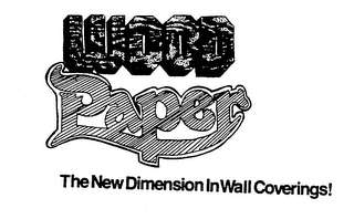 WOOD PAPER THE NEW DIMENSION IN WALL COVERINGS! logo
