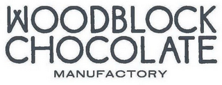 WOODBLOCK CHOCOLATE MANUFACTORY logo