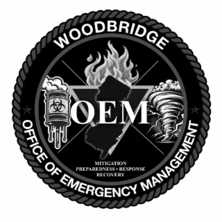 WOODBRIDGE OFFICE OF EMERGENCY MANAGEMENT OEM MITIGATION PREPAREDNESS RESPONSE RECOVERY logo