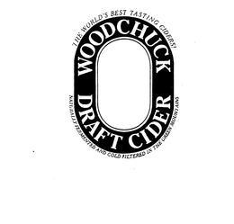 WOODCHUCK DRAFT CIDER THE WORLD'S BEST TASTING CIDERS! NATURALLY FERMENTED AND COLD FILTERED IN THE GREEN MOUNTAINS logo