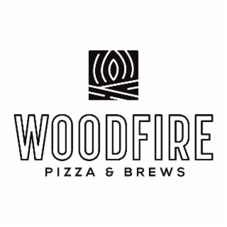WOODFIRE PIZZA & BREWS logo