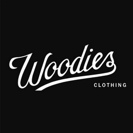WOODIES CLOTHING logo