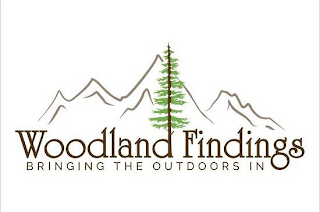 WOODLAND FINDINGS BRINGING THE OUTDOORS IN logo