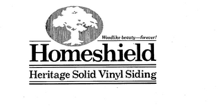 WOODLIKE BEAUTY-FOREVER! HOMESHIELD HERITAGE SOLID VINYL SIDING logo