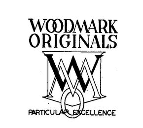 WOODMARK ORIGINALS WMO PARTICULAR EXCELLENCE logo