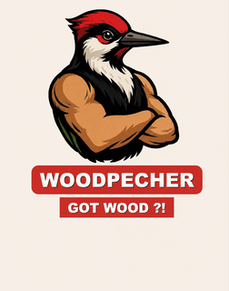 WOODPECHER GOT WOOD ?! logo