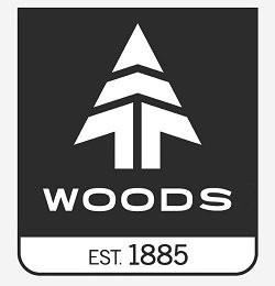 WOODS EST. 1885 logo