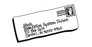WOODS HOME/OFFICE SYSTEMS DIVISION P.O. BOX 2675 CARMEL, IN 46032-4960 logo