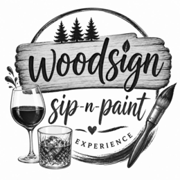 WOODSIGN SIP-N-PAINT EXPERIENCE logo