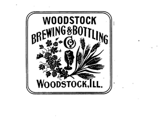 WOODSTOCK BREWING & BOTTLING CO. WOODSTOCK, ILL. logo