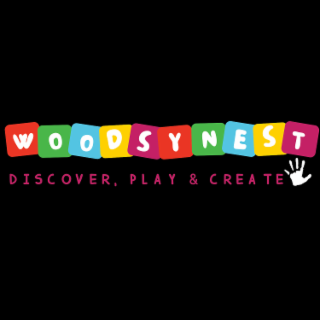 WOODSYNEST DISCOVER, PLAY & CREATE logo