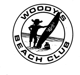 WOODY'S BEACH CLUB WOODY'S logo