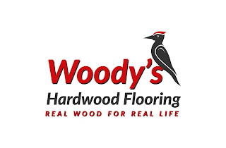 WOODY'S HARDWOOD FLOORING REAL WOOD FOR REAL LIFE logo