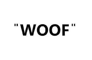 "WOOF" logo