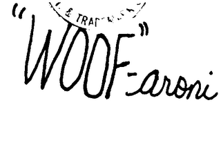 "WOOF"-ARONI logo