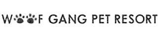 WOOF GANG PET RESORT logo