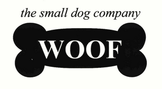 WOOF THE SMALL DOG COMPANY logo