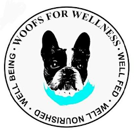 WOOFS FOR WELLNESS· WELL FED· WELL NOURISHED· WELL BEING· logo