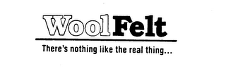 WOOL FELT THERE'S NOTHING LIKE THE REAL THING... logo