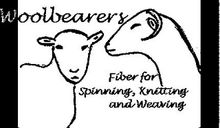 WOOLBEARERS FIBER FOR SPINNING, KNITTING, AND WEAVING logo