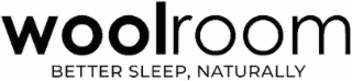 WOOLROOM BETTER SLEEP, NATURALLY logo