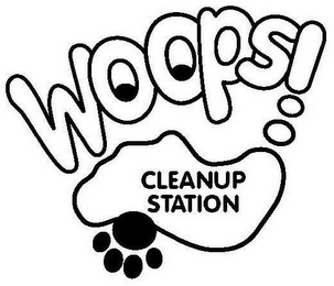 WOOPS! CLEANUP STATION logo