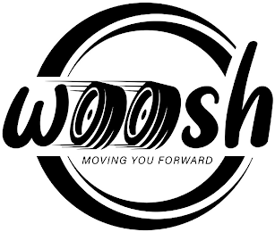 WOOSH MOVING YOU FORWARD logo