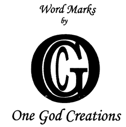 WORD MARKS BY OGC ONE GOD CREATIONS logo