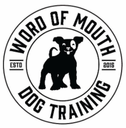 WORD OF MOUTH DOG TRAINING ESTD 2015 logo
