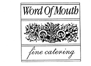 WORD OF MOUTH FINE CATERING logo