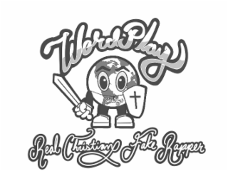 WORDPLAY WORDPLAY REAL CHRISTIAN FAKE RAPPER logo