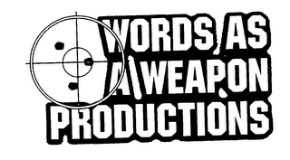 WORDS AS A WEAPON PRODUCTIONS logo