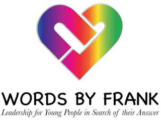 WORDS BY FRANK LEADERSHIP FOR YOUNG PEOPLE IN SEARCH OF THEIR ANSWER logo