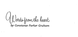 WORDS FROM THE HEART BY CONSTANCE PARKER GRAHAM logo