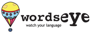 WORDSEYE WATCH YOUR LANGUAGE logo