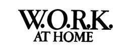 W.O.R.K. AT HOME logo