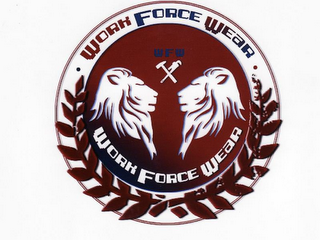 WORK FORCE WEAR WFW WORK FORCE WEAR logo