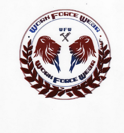 WORK FORCE WEAR WFW WORK FORCE WEAR logo