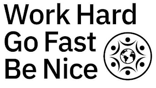 WORK HARD GO FAST BE NICE logo