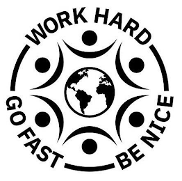 WORK HARD GO FAST BE NICE logo