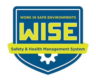 WORK IN SAFE ENVIRONMENTS WISE SAFETY & HEALTH MANAGEMENT SYSTEM logo