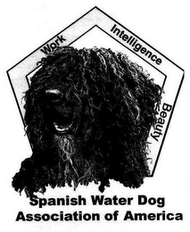 WORK INTELLIGENCE BEAUTY SPANISH WATER DOG ASSOCIATION OF AMERICA logo