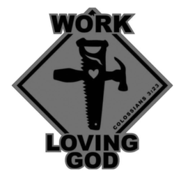 WORK LOVING GOD COLOSSIANS 3:23 logo