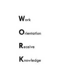 WORK ORIENTATION RECEIVE KNOWLEDGE logo