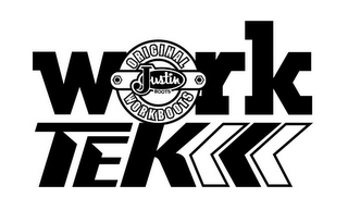WORK TEK ORIGINAL JUSTIN BOOTS WORKBOOTS logo