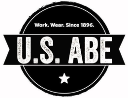 WORK. WEAR. SINCE 1896. U.S. ABE logo